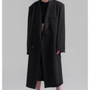 NWT Frankie Shop Double Breasted Coat ONE SIZE